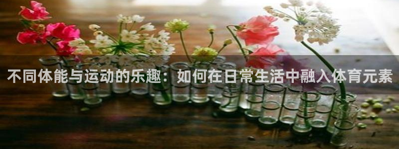 三亿体育网：不同体能与运动的乐趣：如何在日常生活中融入体育元素